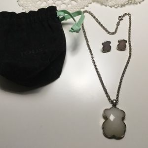 By Tous Set Earing, pendant and chain